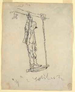 绘画，秋千上的男孩，1879 年 作者 温斯洛·荷马