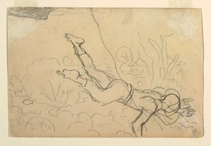 绘画，"海螺潜水员"，1885-86 年 作者 温斯洛·荷马