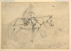 素描，"白山马道 "研究，1868 年 8 月 24 日 作者 温斯洛·荷马