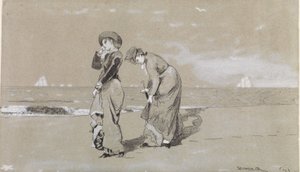 海滩之夜 作者 温斯洛·荷马