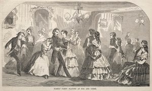 1857年，在福克斯和大雁玩的家庭聚会 作者 温斯洛·荷马