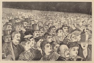 7月4日晚上的焰火》，1868年出版。 作者 温斯洛·荷马