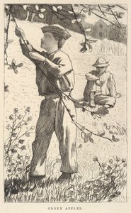 青苹果》，摘自《我们的年轻人》，1868 年 8 月 作者 温斯洛·荷马