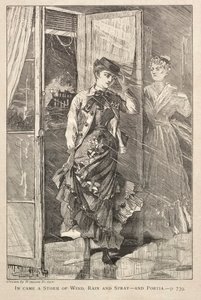 《来了一场风，雨和喷雾的风暴》和《波西亚》，1869年。 作者 温斯洛·荷马