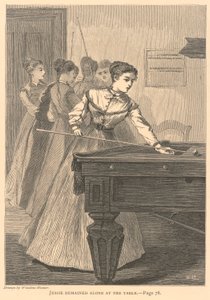 杰西独自留在桌旁，摘自《银河》，1868 年 7 月 作者 温斯洛·荷马