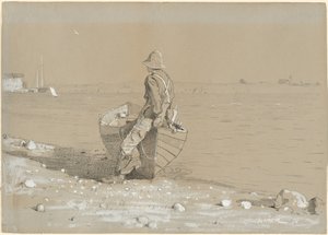 向外看，1875年。 作者 温斯洛·荷马