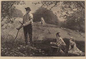 制作干草》，1872年出版。 作者 温斯洛·荷马