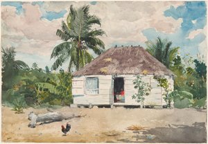 纳索的土著小屋 作者 温斯洛·荷马