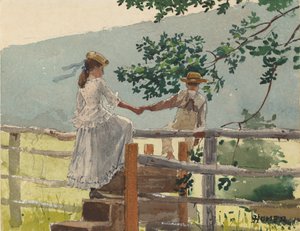 在Stile上，1878年。 作者 温斯洛·荷马