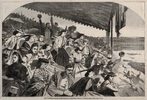 我们的饮水场所-萨拉托加赛马，1865年。 作者 温斯洛·荷马