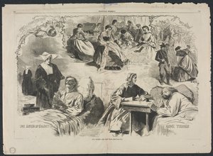 我们的妇女与战争，1862年。 作者 温斯洛·荷马