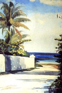 在拿骚的道路，1898-99 作者 温斯洛·荷马