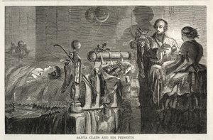 圣诞老人和他的礼物，1858年。 作者 温斯洛·荷马
