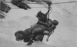 救了，1889年。 作者 温斯洛·荷马