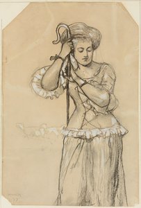 牧羊女，1877年 作者 温斯洛·荷马