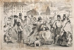 1859年在波士顿滑冰。 作者 温斯洛·荷马