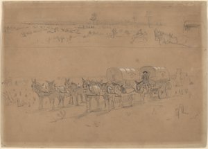 补给列车，1864年。 作者 温斯洛·荷马