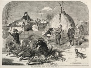 感恩节-方式与手段，1858年。 作者 温斯洛·荷马