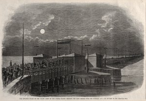 1861年，美国大军越过长桥的高级后卫，1861年。 作者 温斯洛·荷马