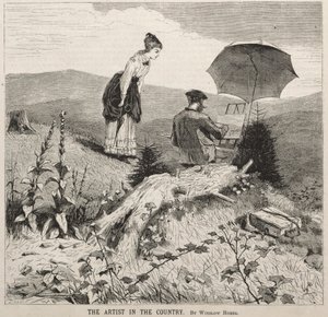 乡村艺术家，1869年。 作者 温斯洛·荷马