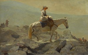 怀dle山脉道，1868年 作者 温斯洛·荷马