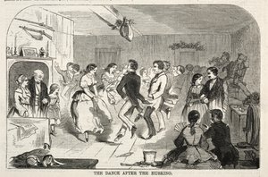 脱壳后的舞蹈，1858年。 作者 温斯洛·荷马