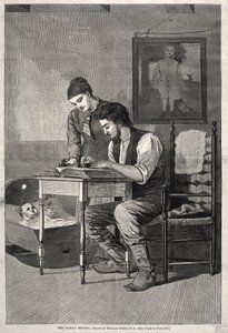 家庭纪录，1875年。 作者 温斯洛·荷马