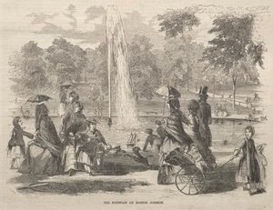 1857年在波士顿共同公园的喷泉。 作者 温斯洛·荷马