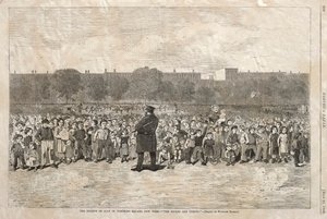 七月四日，纽约汤普金斯广场-索格一家人，1868年。 作者 温斯洛·荷马