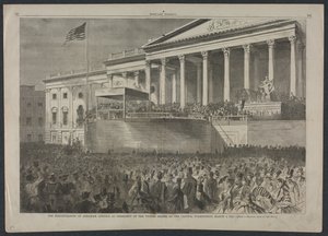 1861年3月4日，亚伯拉罕·林肯就任美国总统就职典礼。 作者 温斯洛·荷马