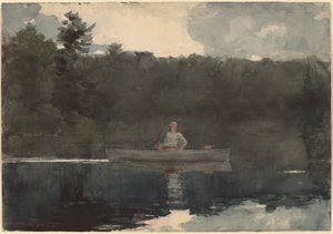 孤独的渔夫》，1889年。 作者 温斯洛·荷马