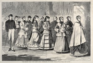 晨光大道-大道上的年轻女子学校，1868年。 作者 温斯洛·荷马