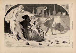新年--1869 年，摘自《哈珀周刊》1869 年 1 月 9 日 作者 温斯洛·荷马