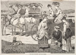 1869年的郊游活动。 作者 温斯洛·荷马