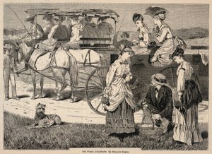 野餐之旅》，摘自《阿普尔顿文学、科学和艺术杂志》，1869 年 8 月 14 日 作者 温斯洛·荷马