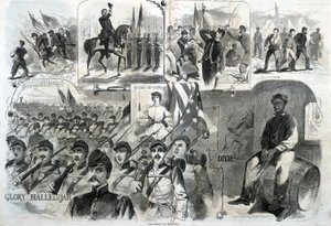 战争之歌》，摘自《哈珀周刊》，1861 年 11 月 23 日 作者 温斯洛·荷马