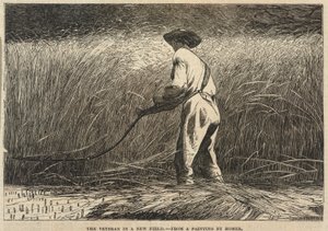 新战场上的老兵》，摘自《弗兰克-莱斯利画报》，1867 年 7 月 13 日 作者 温斯洛·荷马