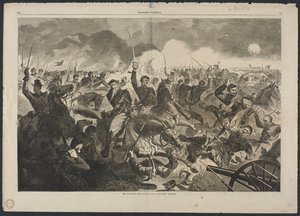 1862年的联盟战争-1862年的骑兵冲锋。 作者 温斯洛·荷马