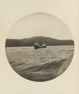 三位皮划艇运动员，魁北克省圣约翰湖，约1895年，约1904年（明胶银版） 作者 温斯洛·荷马
