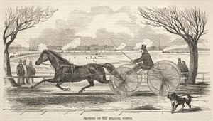 1859年在波士顿的磨坊水坝上小跑。 作者 温斯洛·荷马