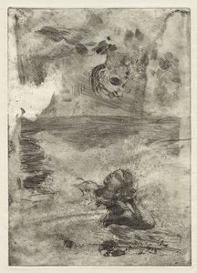 《两个头》，研究于“ Undertow”之后，c.1886，印刷，c.1967 作者 温斯洛·荷马