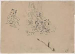 两个士兵在休息[背面] 作者 温斯洛·荷马