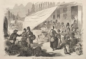 1857年在波士顿南市场街上的视图。 作者 温斯洛·荷马