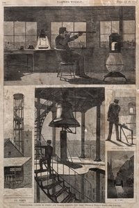 守望台，纽约春天街和Varick街一角，1874年。 作者 温斯洛·荷马