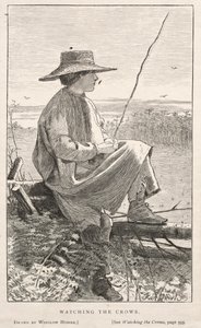 观看乌鸦，1868年。 作者 温斯洛·荷马
