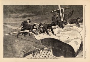 海上的冬天--在海岸外航行》，摘自《哈珀周刊》1869 年 1 月 16 日 作者 温斯洛·荷马