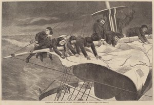 海上的冬天--在海岸线上航行，1869年出版。 作者 温斯洛·荷马