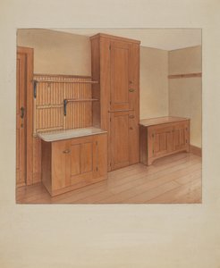 内置家具，1937年。