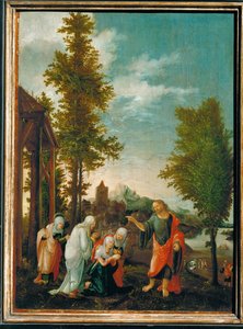 基督向圣女告别（椴木绘画）