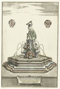 带台阶的六角形高台盆
Fons ex marmore et avrichalc (...) （物品标题）
新奇建筑（系列名称） 作者 沃尔夫冈·基利安（Wolfgang Kilian）